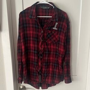 Harley-Davidson Red Plaid Button Down Shirt